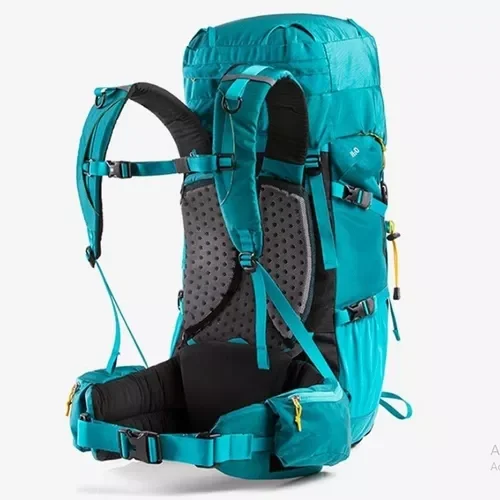 Mochila De Trekking Y Campamento Naturehike 45l Color Turquesa