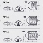 P Serie 4  Carpa 4 Personas (verde) | Naturehike